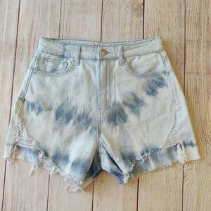 American Eagle Distressed Highest Rise Mom Shorts sz 2
